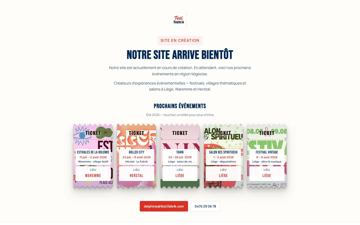 Capture du site FestiFabrik