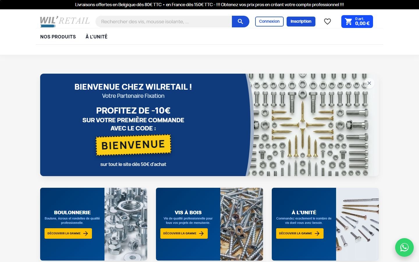 Capture du site WilRetail