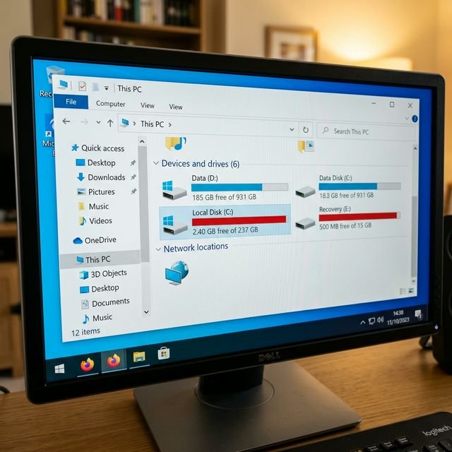 Explication espace disque ordinateur